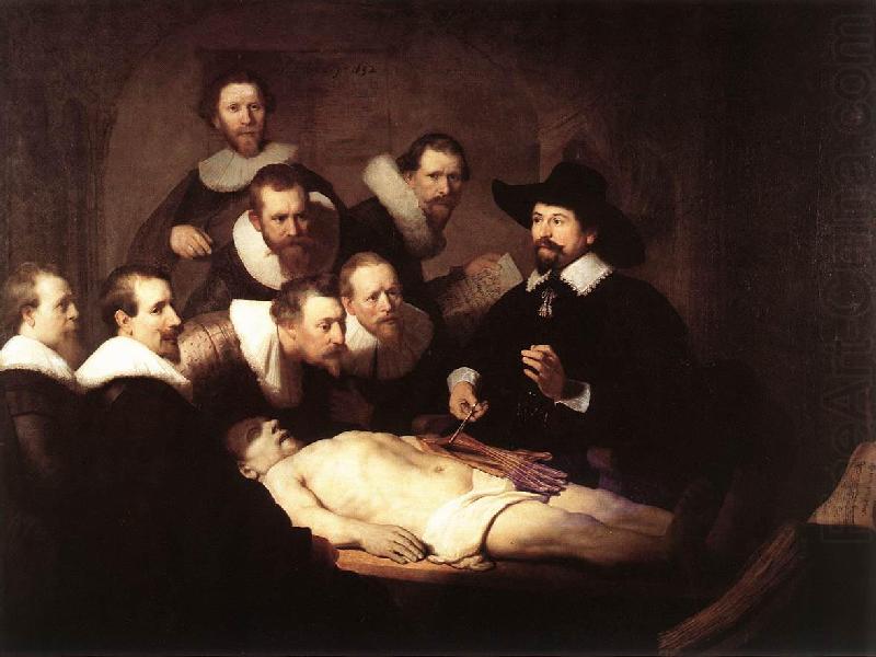 The Anatomy Lesson of Dr.Nicolaes Tulp (mk08), REMBRANDT Harmenszoon van Rijn